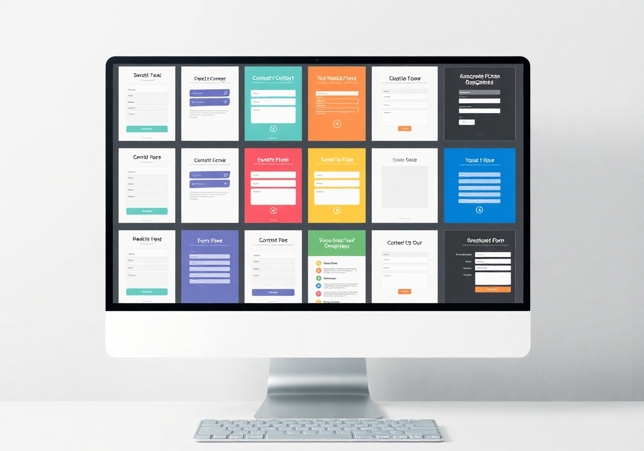 Template library dashboard displaying pre-built forms for job applications, event registration, and vendor onboarding